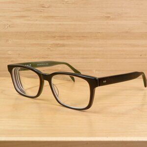 Salt. Walter MTWDMOS Men's Prescription Glasses Frame Matte Green, Made in Japan